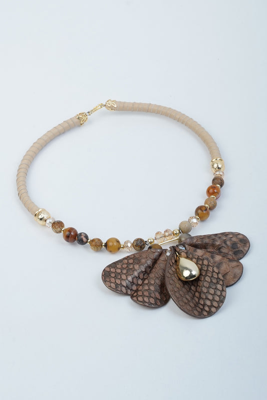 Crying Heart Flower Necklace