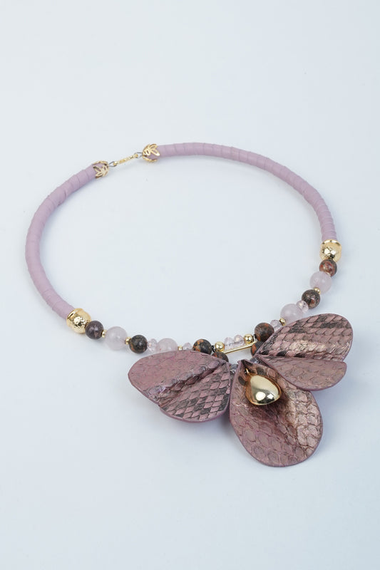 Crying Heart Flower Necklace
