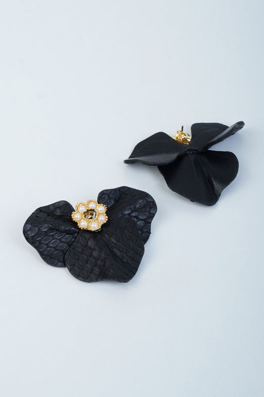 Geranium Flower Earrings